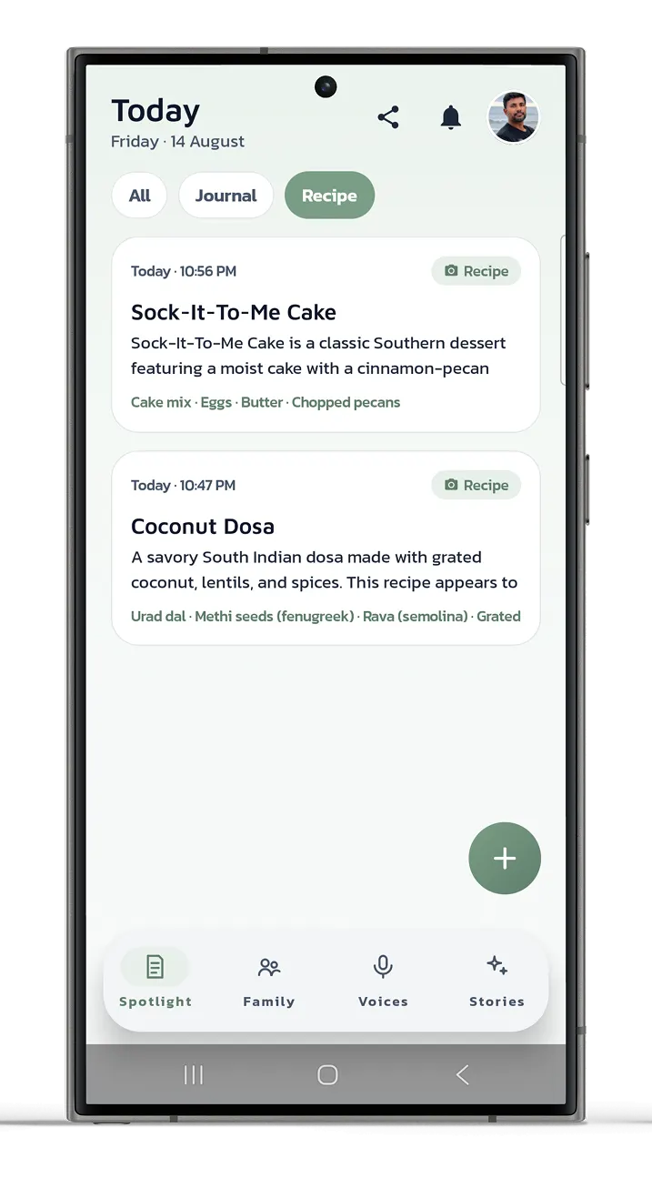 Kinlily family recipes screenshot