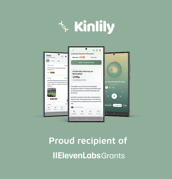 Kinlily LinkedIn promotional graphic